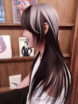 ブロック ジャポン(bloc japon)&nbsp;コントラストホワイトカラーハッシュカットウルフレイヤー
