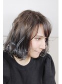 重め:切りっぱなしボブ:グラデーションH