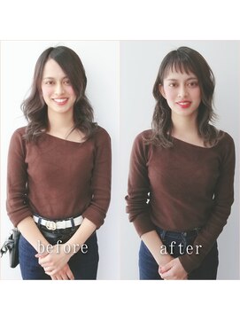 アイル(I'll) 【Hair Make I`ll 奈良】 ビフォーアフター