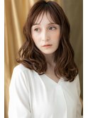 美髪カッパーブラウン大人かわいい韓国ヘアーZ越谷30代40代50代