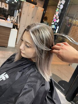 ラフ(LAFF) #黒髪#ボブルフ#ネビージュ#小顔#ワンレン