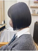 小顔ボブ×美髪[ぱつっとボブ/縮毛矯正/横浜韓国]