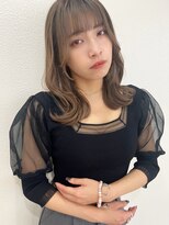 【山田】ミルクティーベージュ小顔くびれレイヤー20代30代40代