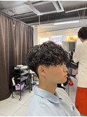 波巻きスパイラルパーマ　波巻きパーマ　スパイラルパーマ