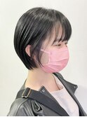 大人ショートボブカット切りっぱなしボブタッセルボブ横浜西口