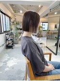 透明感トーンダウンミニボブ
