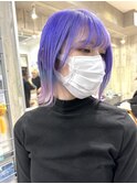 ケアブリーチ　グラデーションカラー　ラベンダーとピンク
