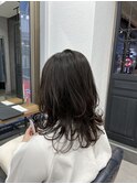 ワンカールが可愛いミディアムウルフ