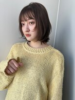トリッカ シブヤ(TRICCA SHIBUYA) レイヤーボブ/顔まわりレイヤー/透明感ベージュ/くびれボブ