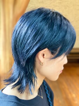 エムタニグチブランシェ(M.TANIGUCHI Branche') ネイビーブルー系ウルフスタイル