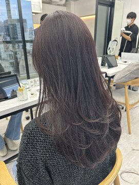 ビューナゴヤ 名駅(VIEW NAGOYA) レイヤーカット/ラベンダーカラー/透明感カラー/前髪カット