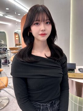 ロンド ブランシュ 錦糸町北口(Lond blanche) 小顔に見せるヘアココアベージュ黒髪カタログ