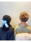 親子でヘアセット！！