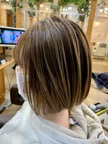 ハツ 橋本(HATSU) バレイヤージュ◎くすみベージュ【佐藤こうや】