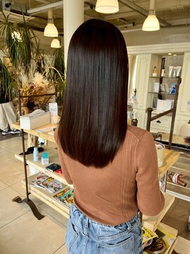 オブジェ シエル(obje't ciel) 【obje’t ciel】ストレートロング×ココアブラウン【暮石 唯】