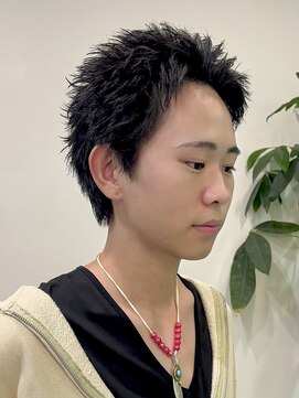 ビューエヒメ(VIEW EHIME) 韓国フェザーショートブルーブラック10代20代30代