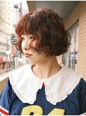 【macana指名】ミニボブパーマ暖色レッドブリーチなし登戸