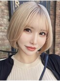 ミルクティーボブ　表参道/韓国ヘア/ワンホンヘア