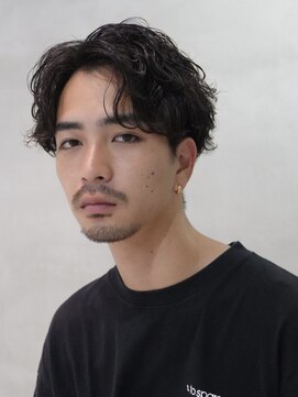 バイフィフス 原宿/表参道(by fifth) センターパートシャドウパーマスパイラルパーマツーブロック