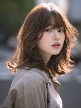 アルトリスト(Altruist Aging×HAIR&SPA) ★ダークアッシュ大人ガーリーボブ着物ミディアムレイヤーカット