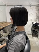 切りっぱなしボブ