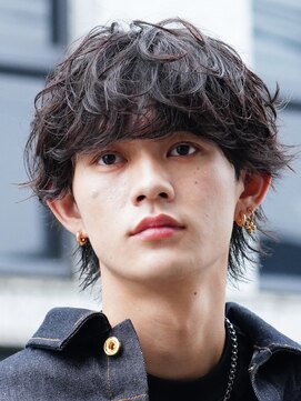 フィフス 渋谷(fifth) センターパート骨格矯正カットルーズパーマシャドウパーマ渋谷