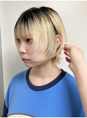 【morio原宿】顔まわりレイヤーショートダブルカラー