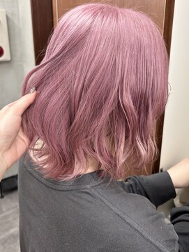 ニコ トウキョウ 渋谷(nico TOKYO) ミルクティーピンクダブルカラーピンクハイトーン韓国レイヤー