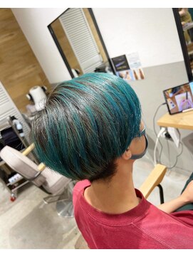 ラピスタ 池袋(Lapista) 韓国ヘアハッシュカットダブルハイライトカラー【Lapista池袋】