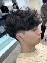 フィフスパーク(fifth PARK)&nbsp;渋谷スペインカールラルフカール刈り上げ高めツーブロックメンズ