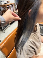 フリック 堺東店(FLICK)&nbsp;インナーカラー/ブルーグレー/ロング/堺東