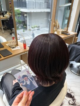 アヴァンス 広島本通店(AVANCE.) 着物ヘア/大人ガーリー/ダークアッシュ/似合わせカット/広島