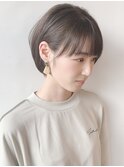 大人耳掛け丸みショートボブ　簡単まとまる
