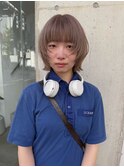 layer bob / white beige