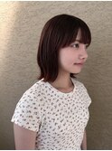 【ブリーチあり】ボブ×レッドブラウンカラーが可愛い!