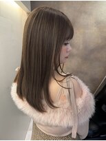 RAU. ベージュカラー/ブリーチなしダブルカラー/ヘアセット ミルクティーグレージュ/ベージュカラー/ブリーチ