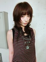 ノラ シブヤ(NORA) ★ハッシュカットシャギーレイヤーウルフカットハイレイヤー茶髪