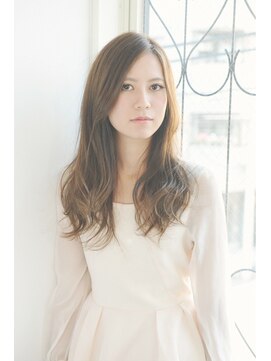 ヘアアンドメイク エジェリ(hair&make egerie) 大人可愛い重ためエアリーフェミニンロング ハイライト 恵比寿