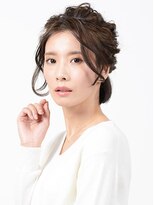 アースコアフュールボーテ 川越店(EARTH coiffure beaute)&nbsp;ショートでも華やか！ハーフアップアレンジ【EARTH川越】
