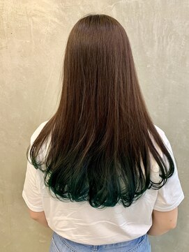 モードケイズブリエ(MODE K's Briller) エメラルドグリーングラデーション