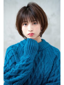 オースティン 錦糸町(AUSTIN) 大人かわいい前髪セシルカットココアブラウンフリンジウェーブ