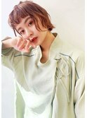 透明感のあるグレージュ×大人可愛い外ハネボブ