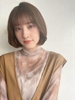 ベイルーム(BAYROOM by HONEY omotesando)&nbsp;【BAYROOM】シースルーバングボブ×ミディアムグレージュ