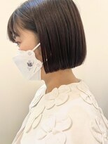 エフ ヘアーアンドリラクゼーション(F. hair & relaxation)&nbsp;10代20代 ミニボブ ぷつぼぶ 暖色カラー