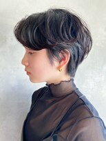 アイティーバイアルバム 松戸店(IT by ALBUM)&nbsp;パーマショート_アースカラーくびれヘアツートンカラー_ba362791