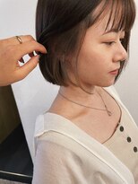 テテコケット(tete coquette) ボブ×イヤリングカラーベージュ