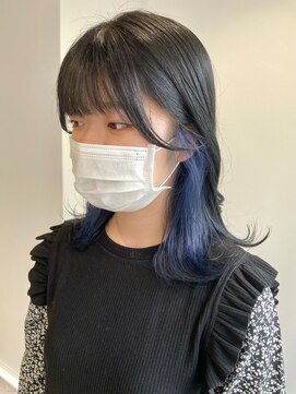 ツキ 横浜店(tuki) イヤリングカラーインナーカラーハイライトフェイスフレーミング