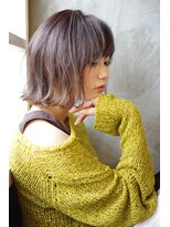 レト 新小岩(reto)  タンバルモリグレージュハイライトボブ【10代20代30代】