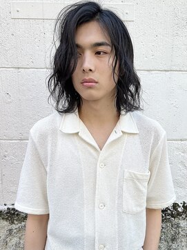 ラレイ(Lalei) 【ささき】キムタク風ロングヘア/スパイラルパーマ/波巻きパーマ