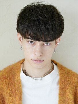 アンフィニー 銀座(ANFINI) モテるさわやかマッシュゆるめパーマ刈り上げツーブロック